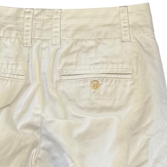 J. Crew Chino Cotton Shorts White 68925 Size 0 - Picture 5 of 7